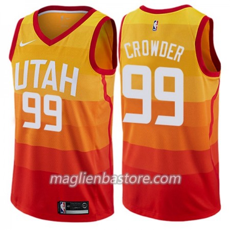 Maglia NBA Utah Jazz Jae Crowder 99 Nike City Edition Swingman - Uomo
